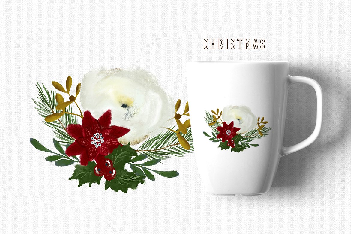 Christmas Paint Illustrations