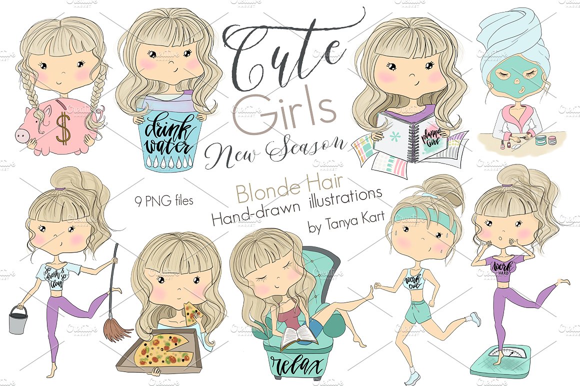 Cute Girls New season Blonde H