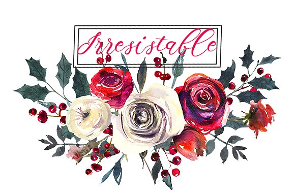 Red Roses Watercolor Clipart S