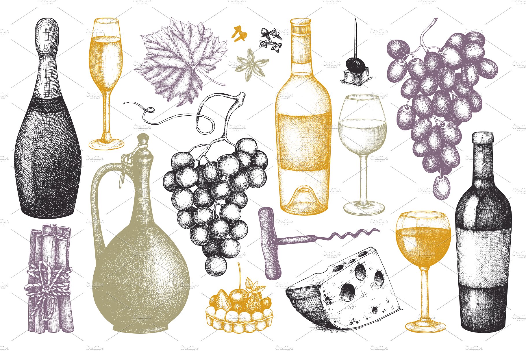 Vector Grape Wine Design