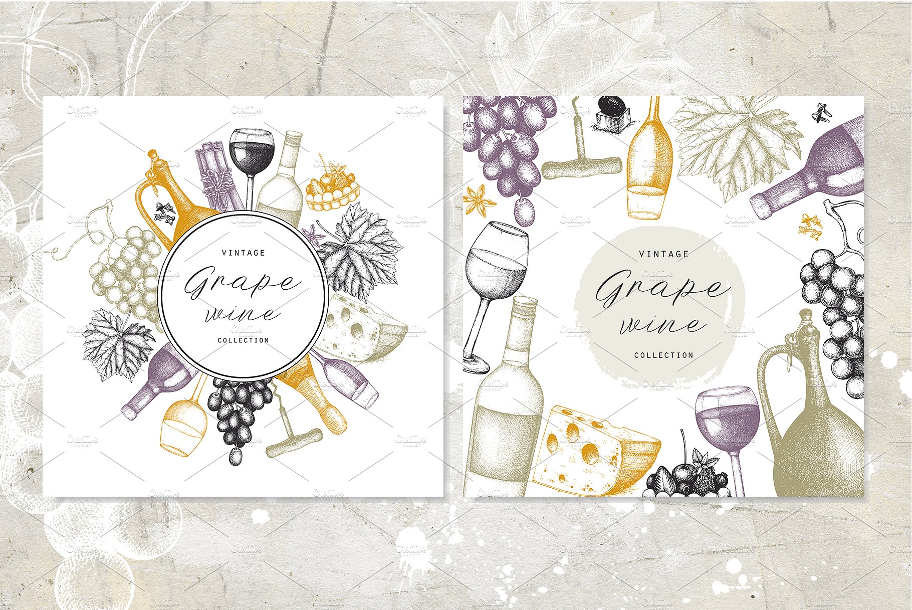 Vector Grape Wine Design