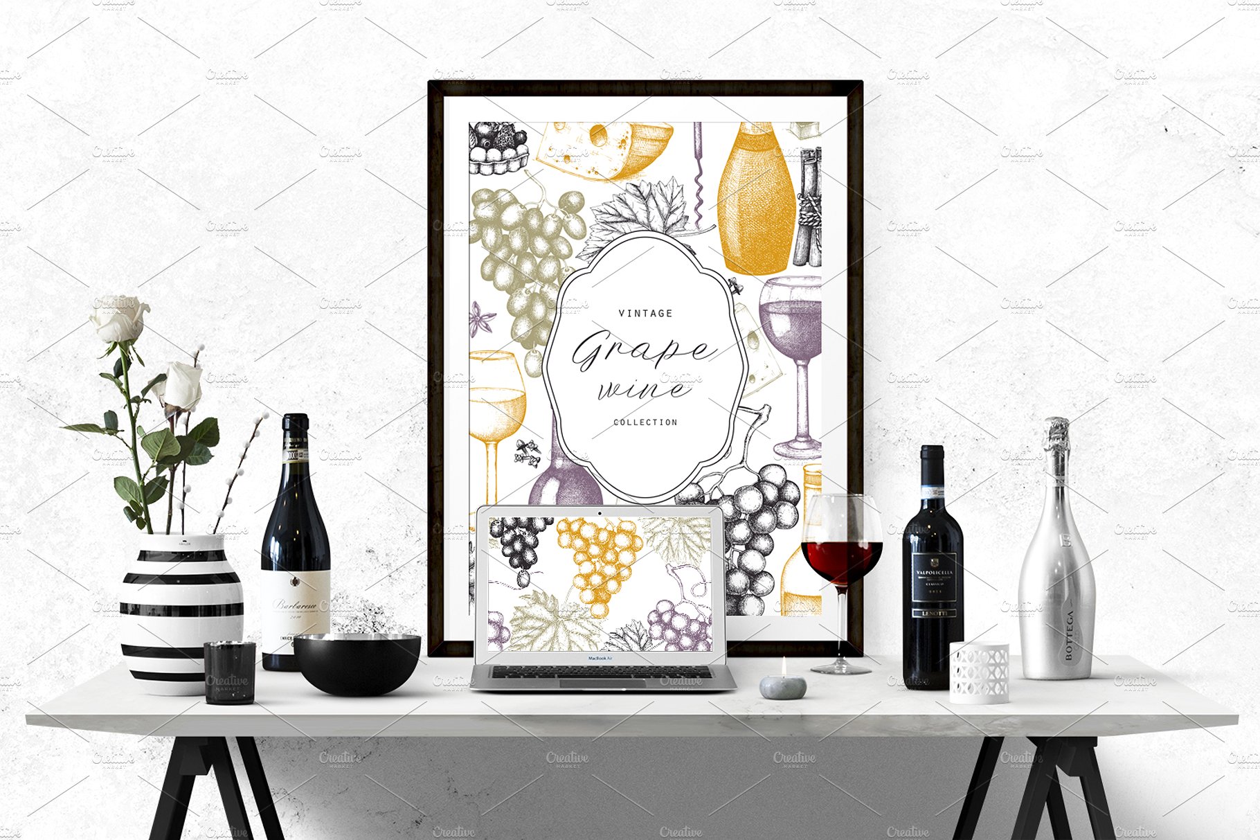 Vector Grape Wine Design