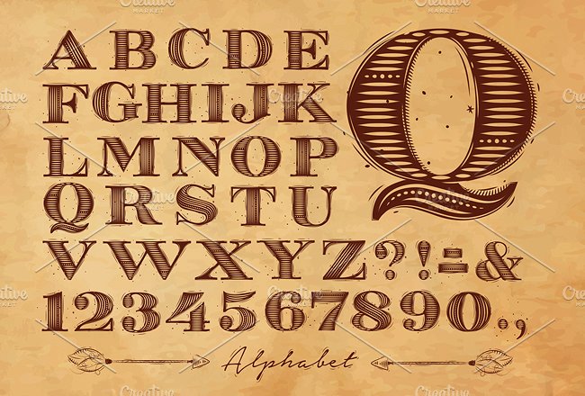 Vintage Font Fontline