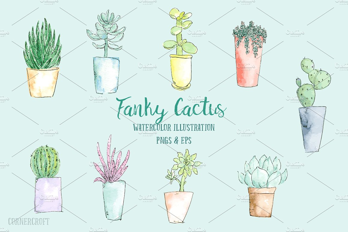 Funky Cactus Vector