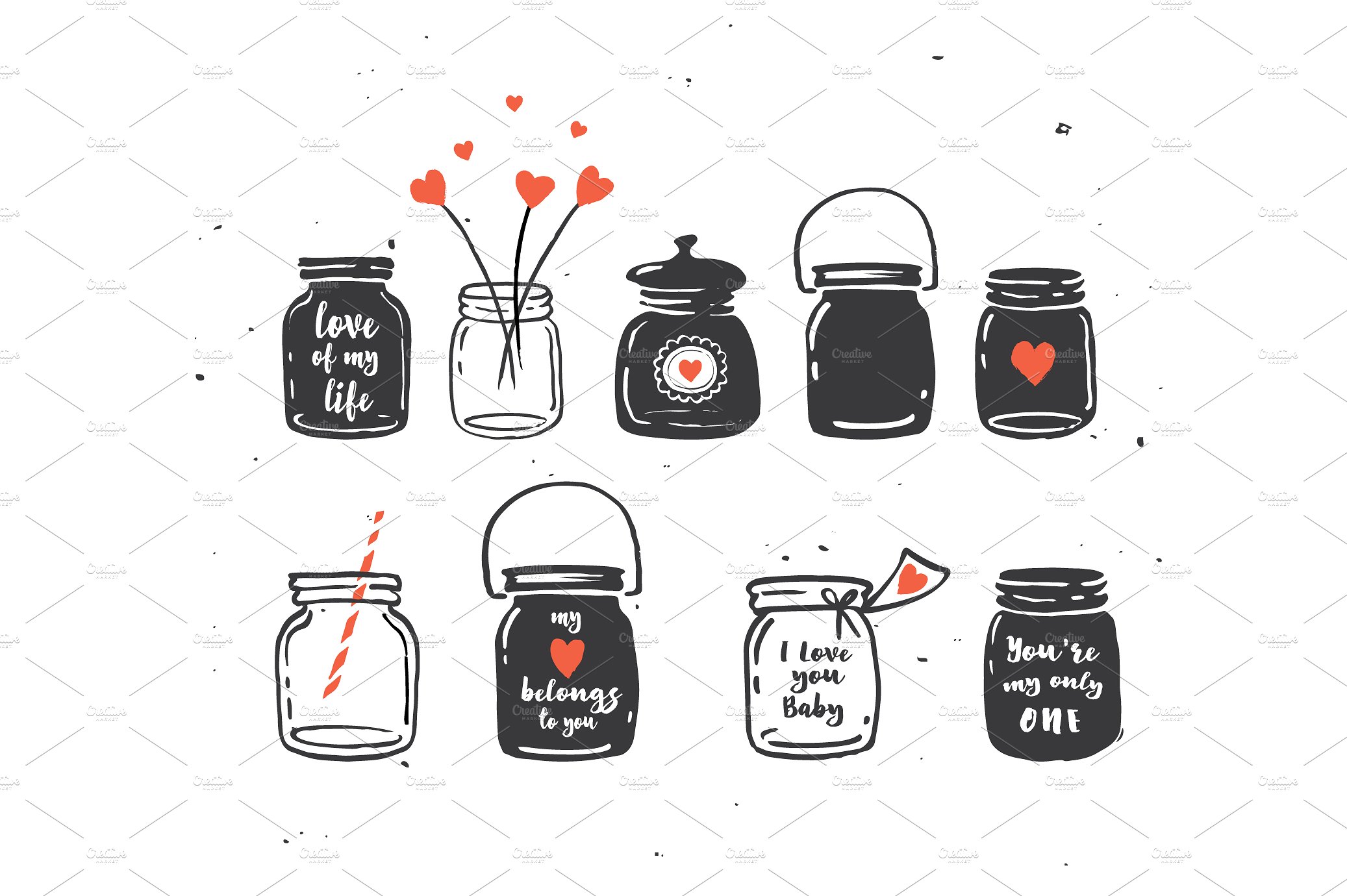 Mason Jars, wedding, Valentine