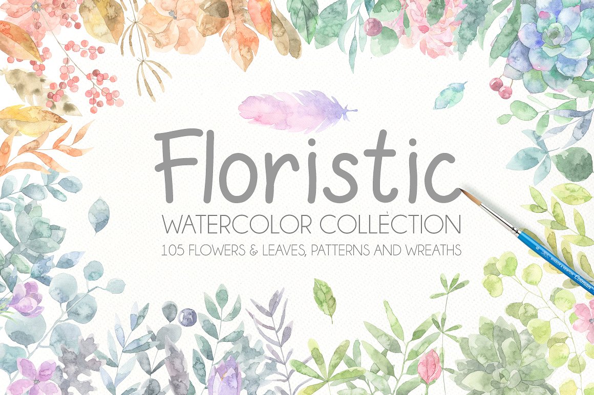 Floristic Watercolor Collectio