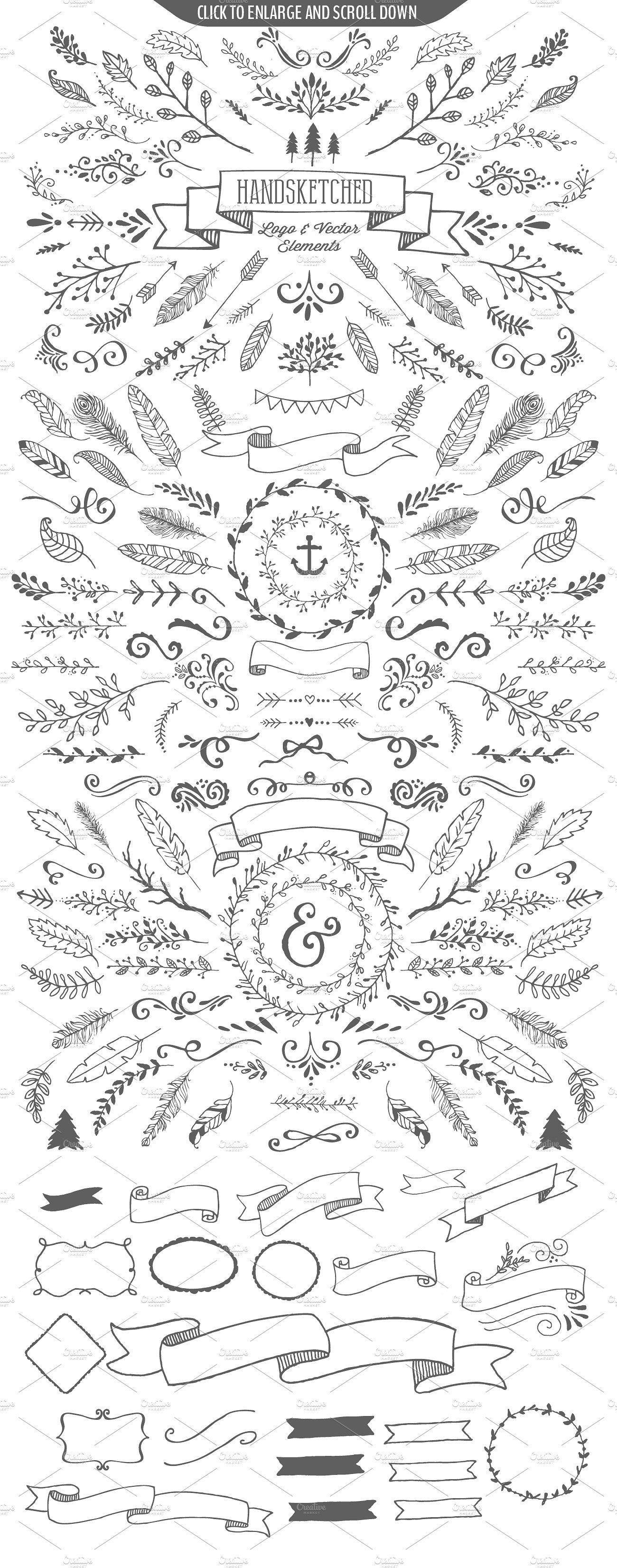 HandSketched Vector Elements P