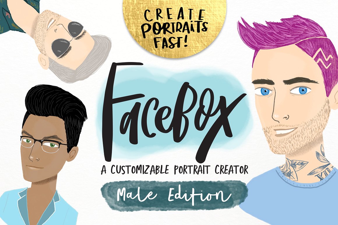 Male Portrait Creator- “FaceBo