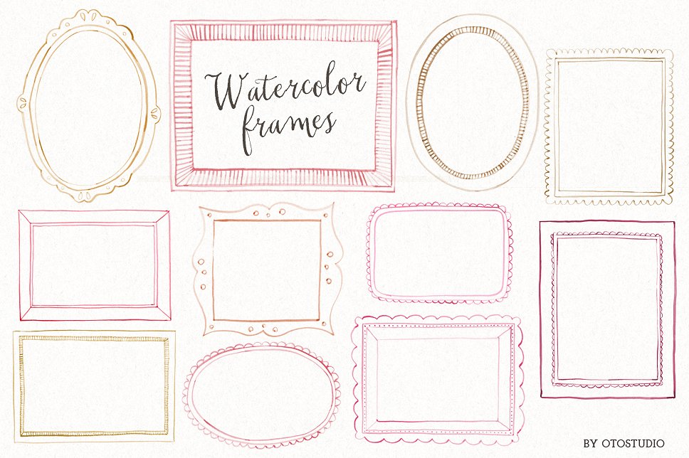 Watercolor Frames