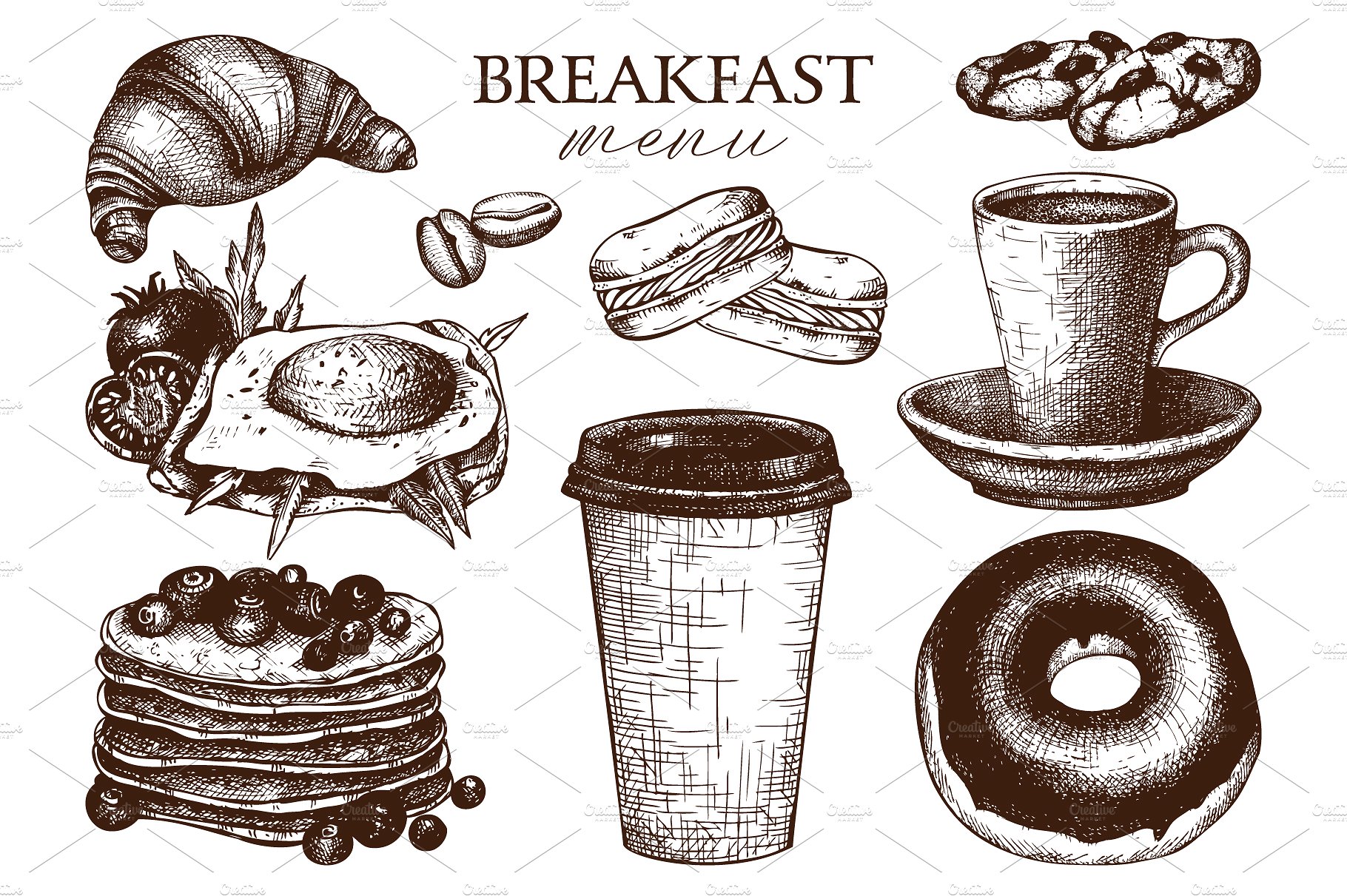 Hand Drawn Breakfast Design