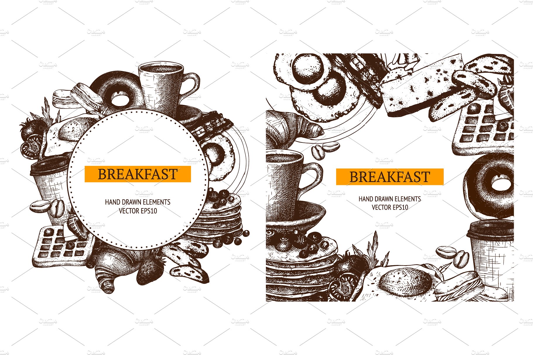 Hand Drawn Breakfast Design