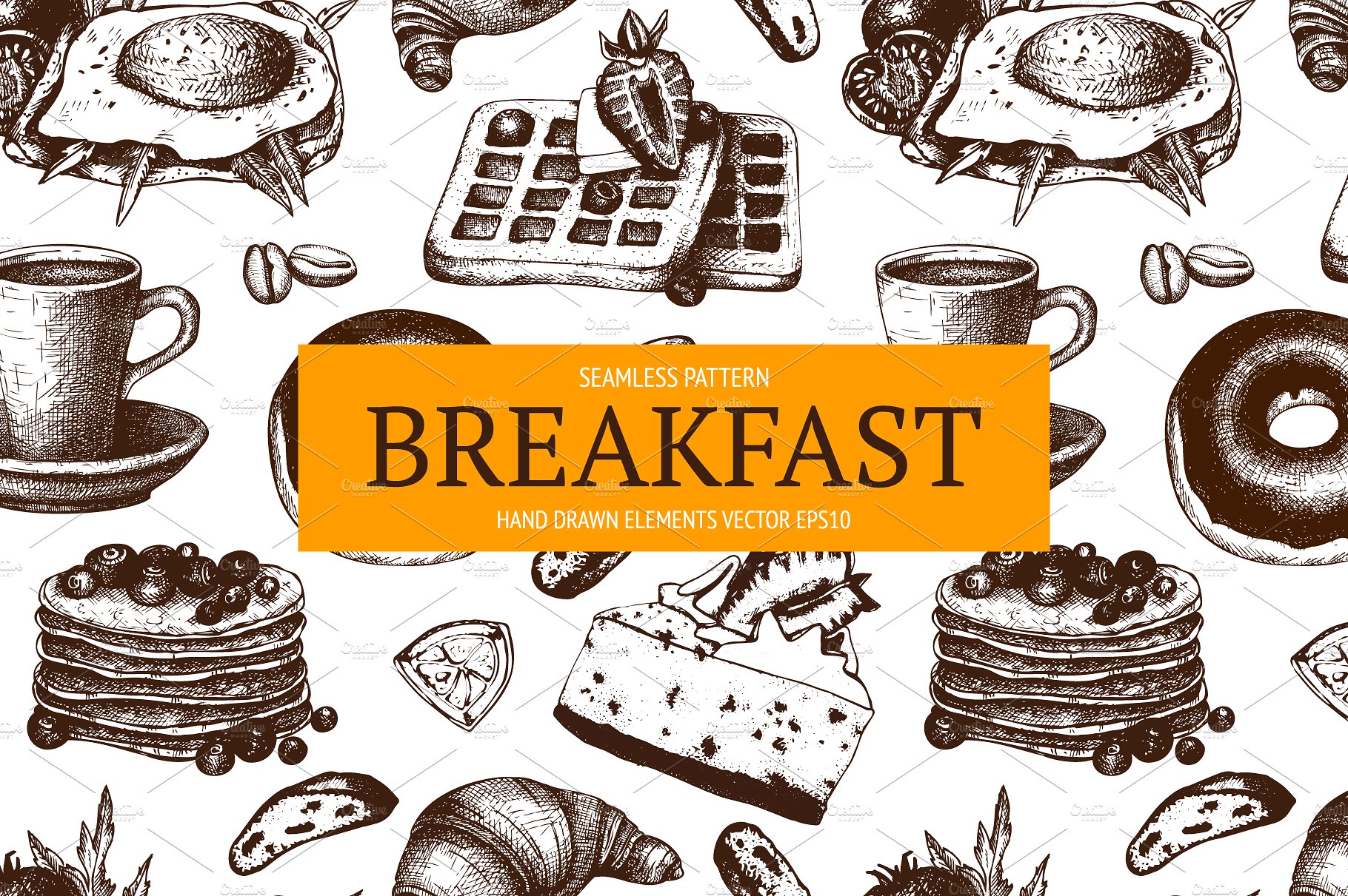 Hand Drawn Breakfast Design