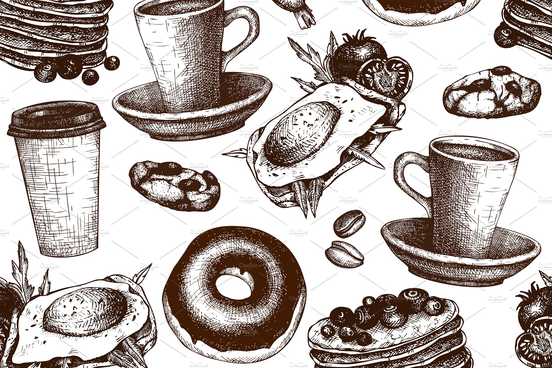 Hand Drawn Breakfast Design