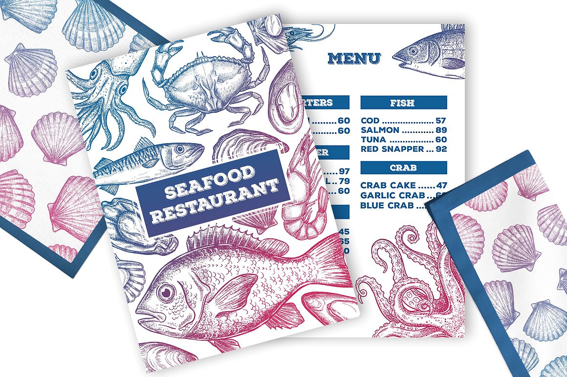 Seafood Illustrations