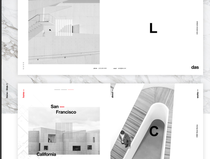 高级瑞士风格建筑设计工作室网页模板Das Architect