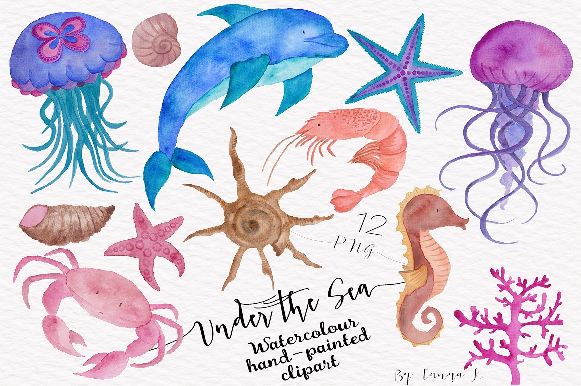 Under the Sea Watercolor Colle