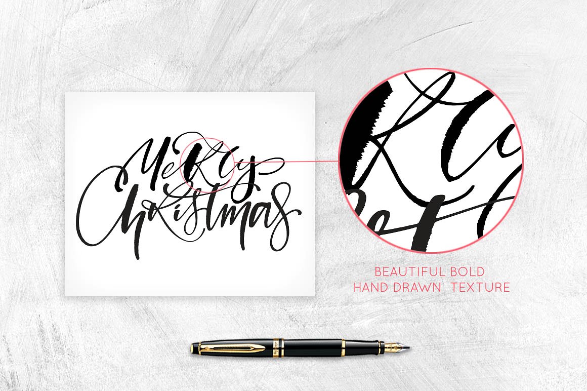 Chic Christmas Lettering -amp;