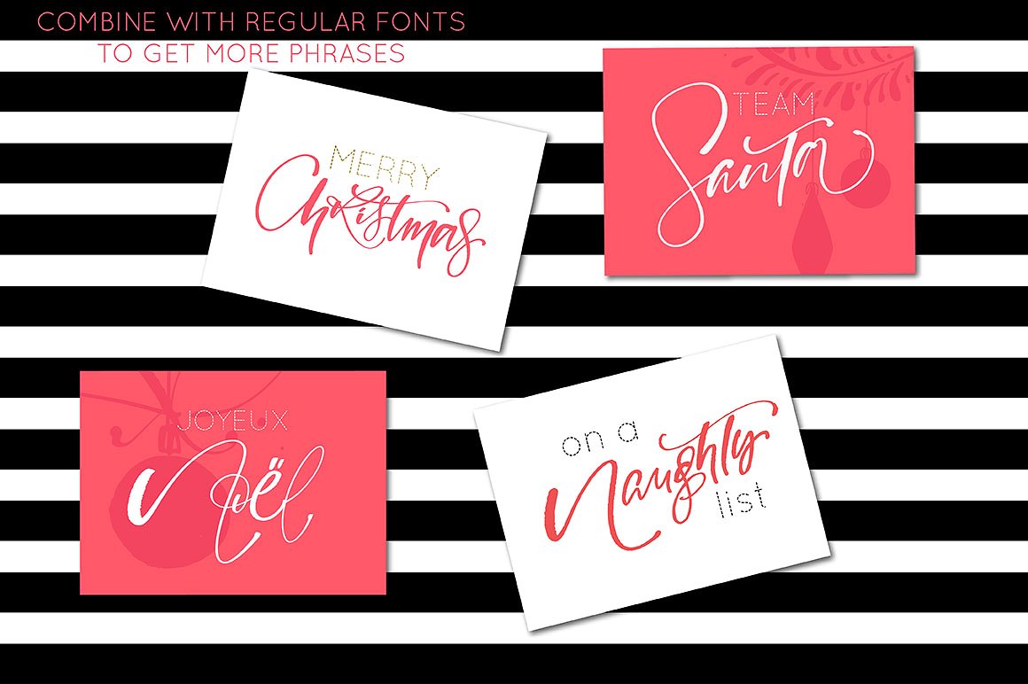 Chic Christmas Lettering -amp;