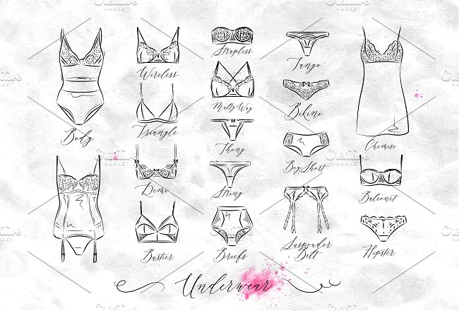 Set Underwear Icons