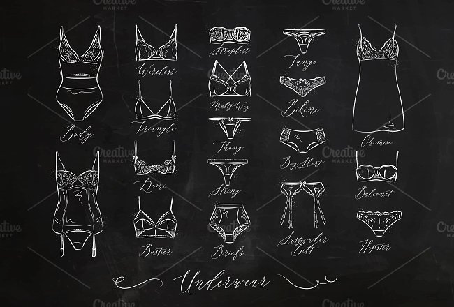 Set Underwear Icons