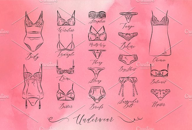 Set Underwear Icons