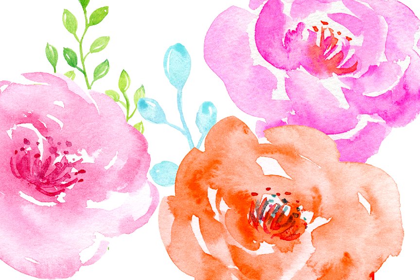 Watercolor Spring Blossom