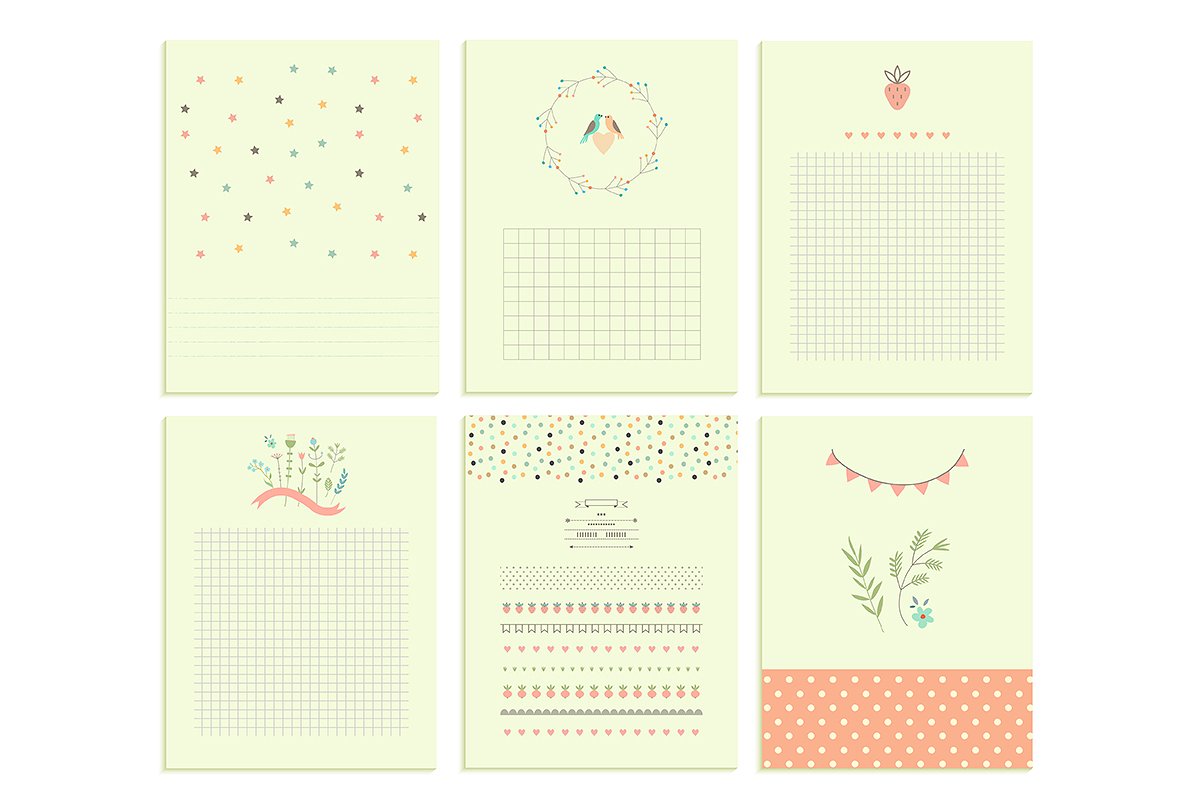 30 templates of cute cards