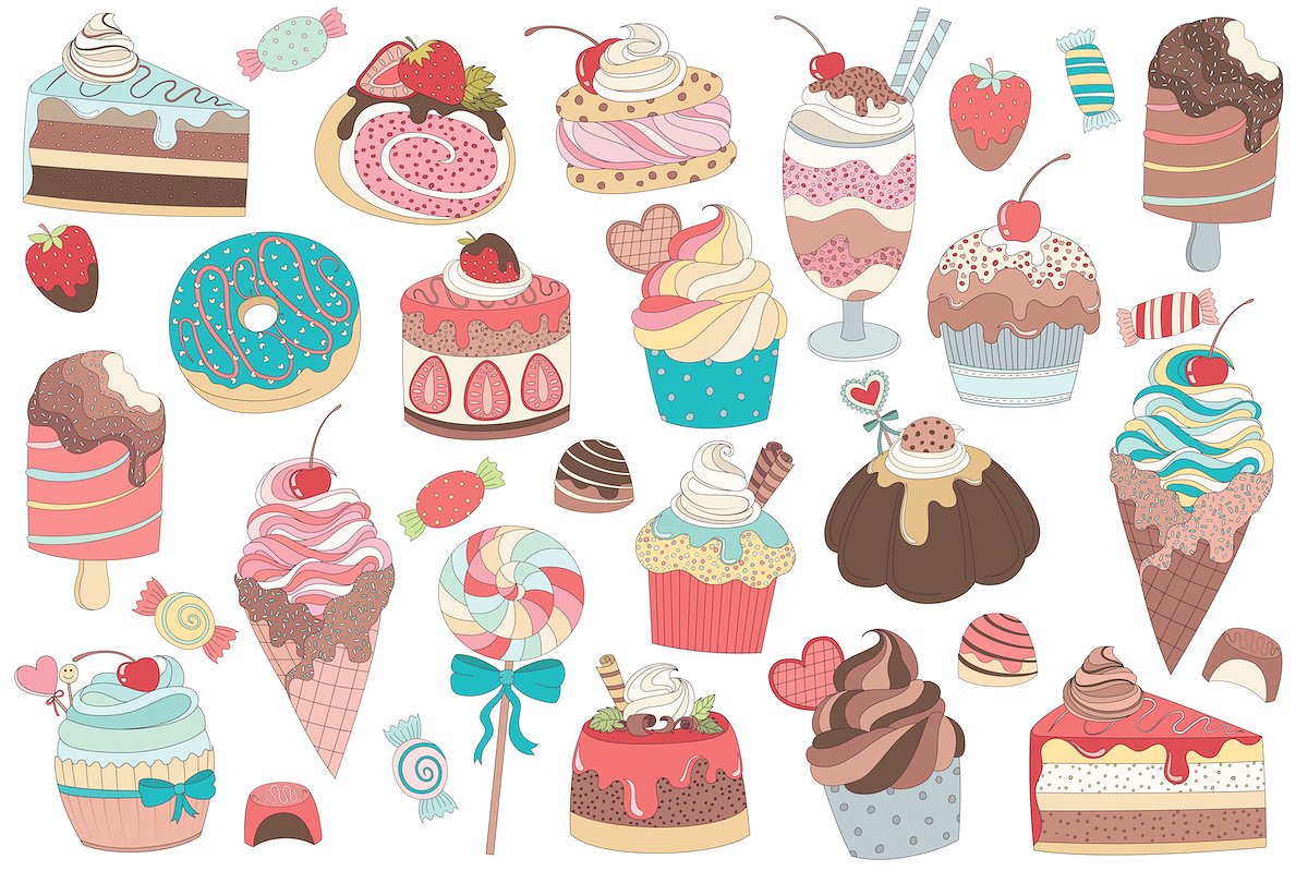 31 Treats -amp; Candy Vector a