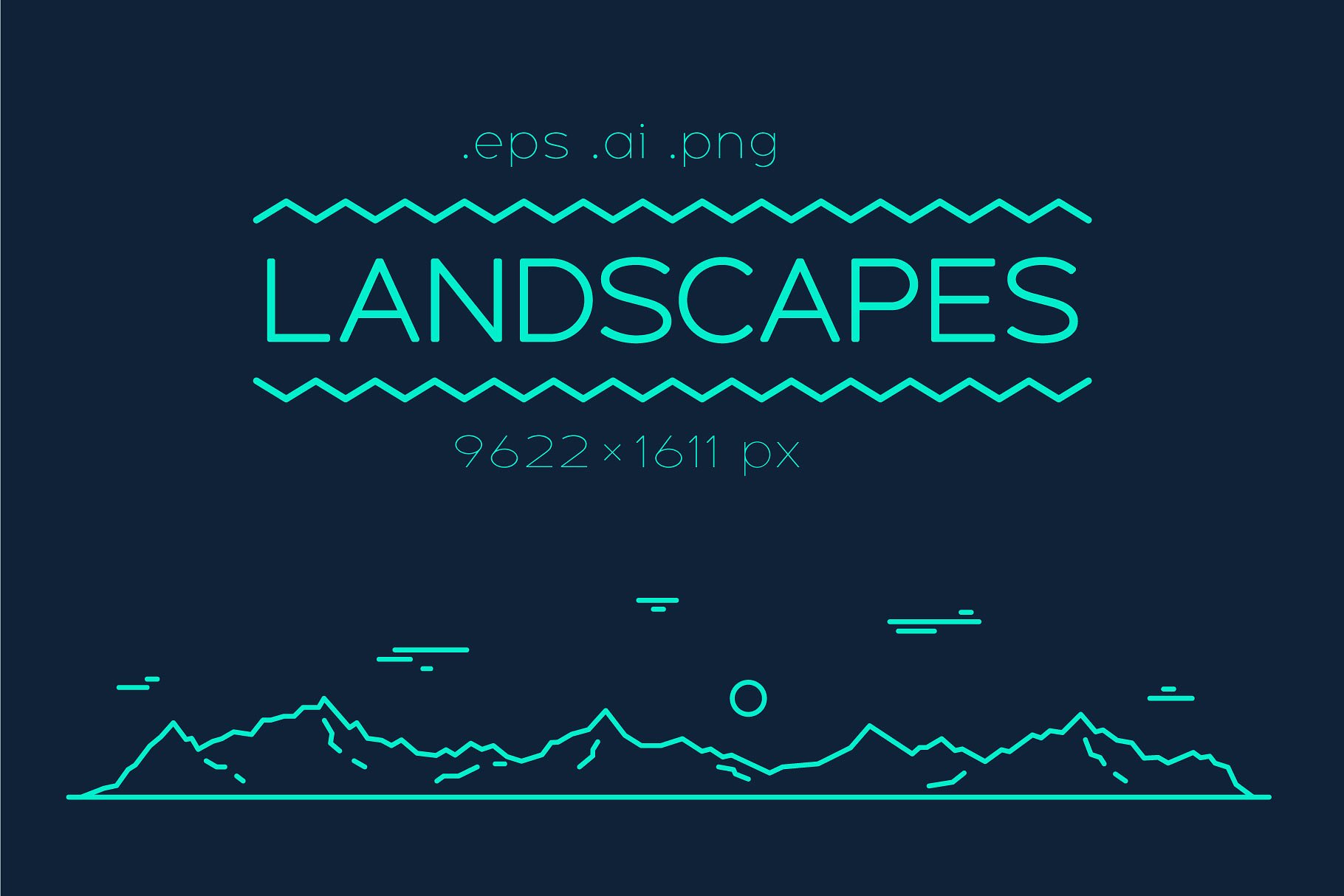 Mountains and fir forest lands