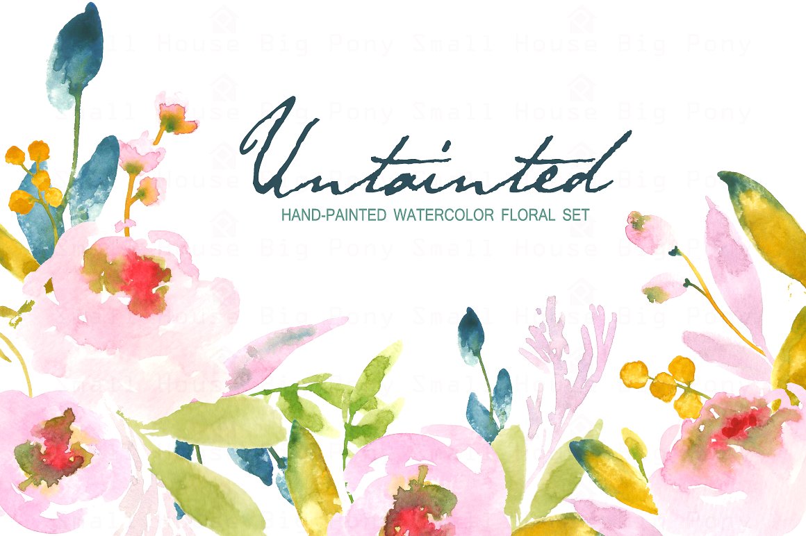 Untainted - Watercolor Clip Ar