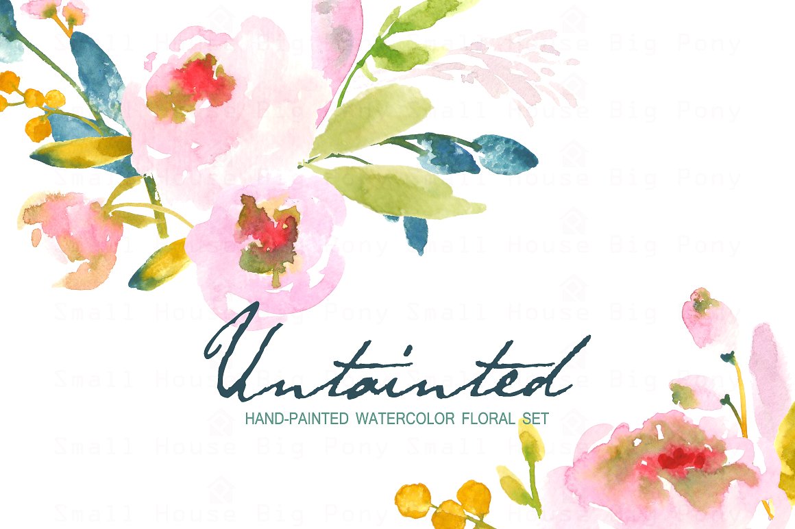 Untainted - Watercolor Clip Ar