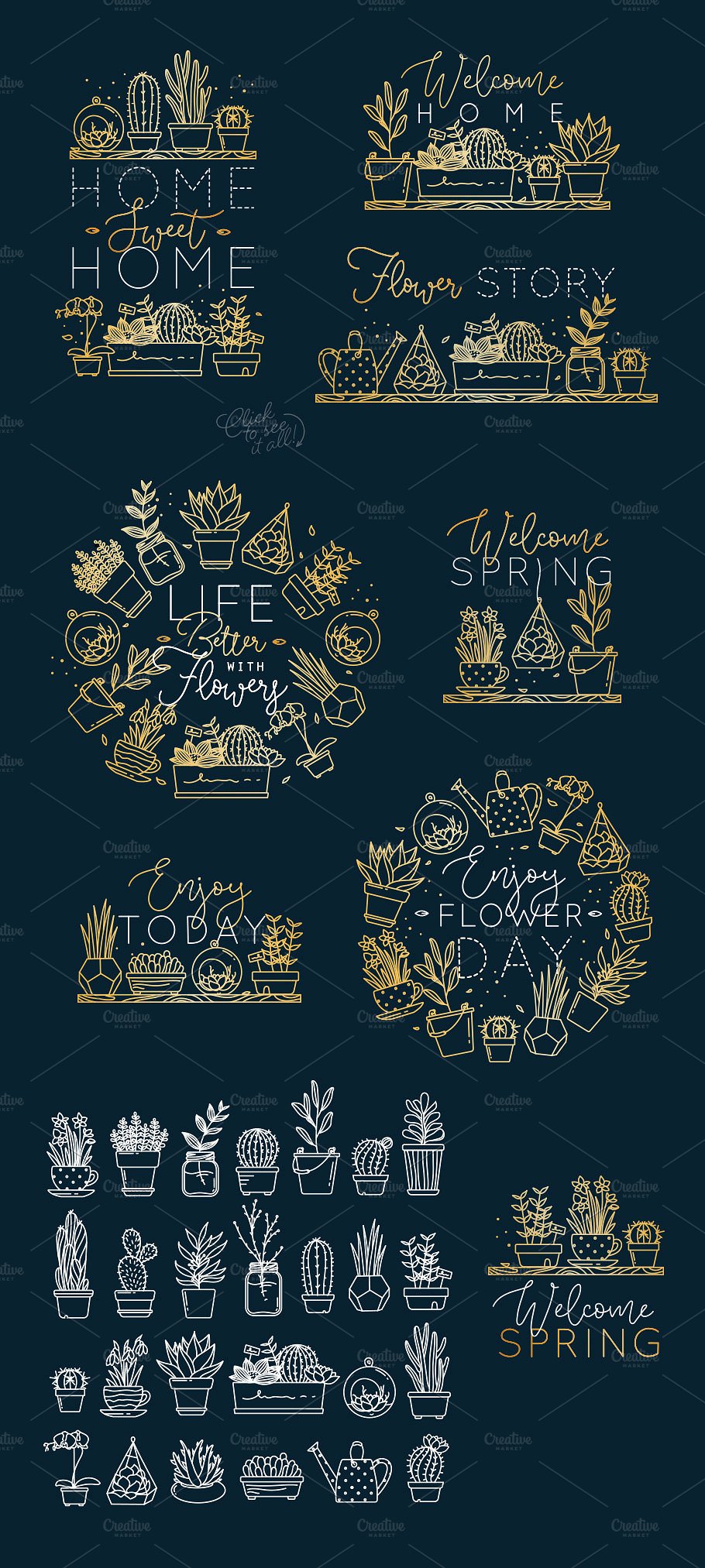 Plants Flat Icons