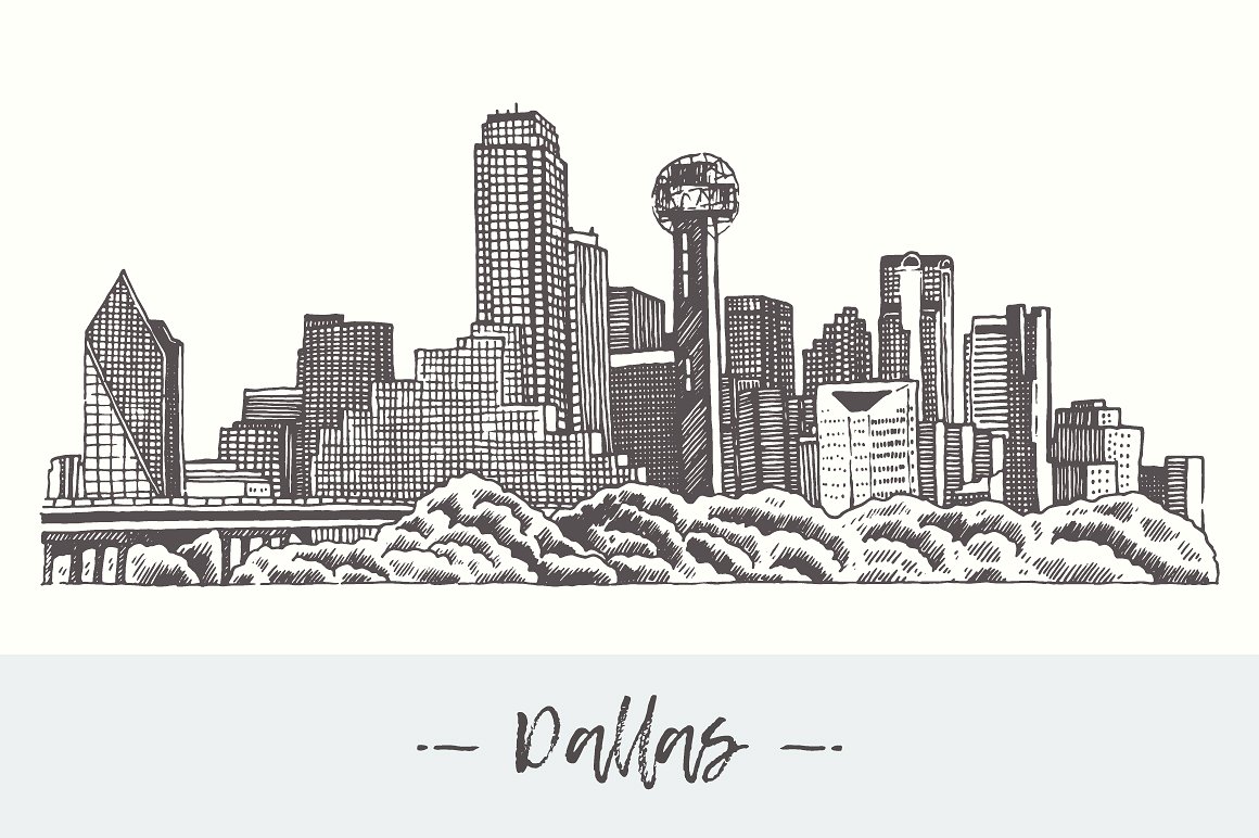 Dallas skyline, USA