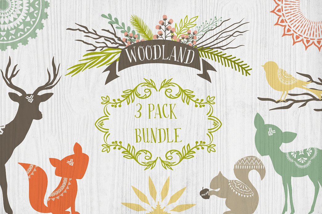 Woodland Graphics Wreaths -amp