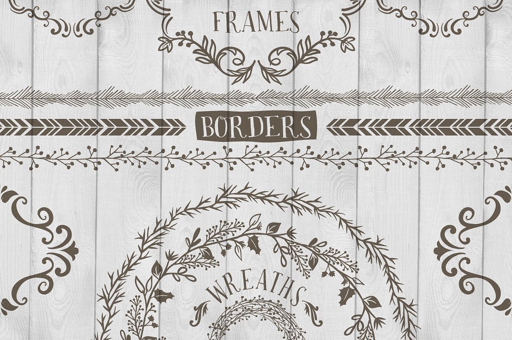 Rustic Wreaths, Frames -amp; B