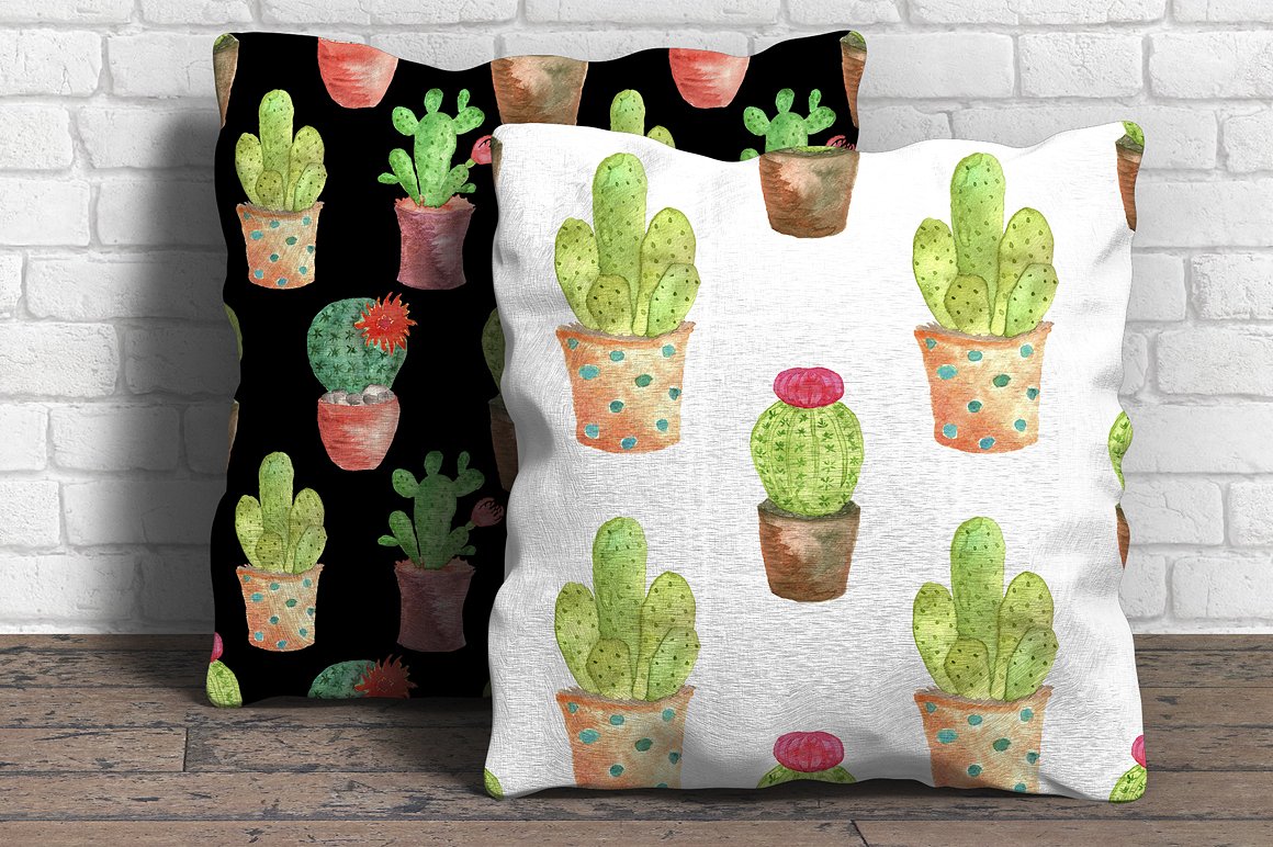 Cactuses Watercolor Collection