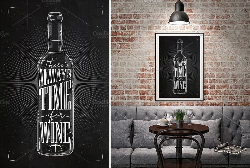 Set Poster Wine