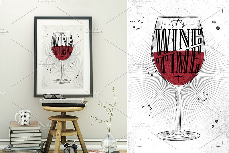 Set Poster Wine