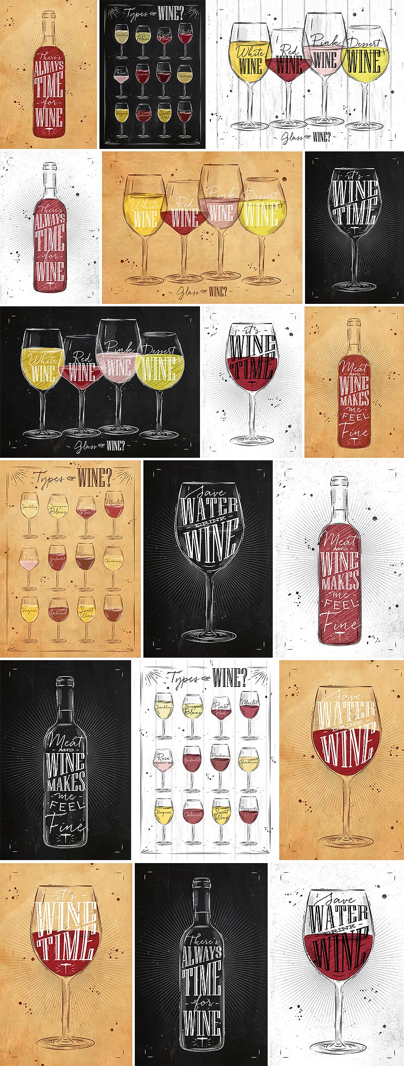 Set Poster Wine