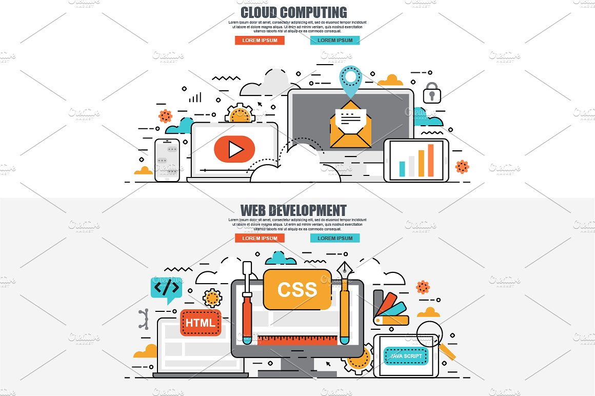 Flat Line Color Concepts