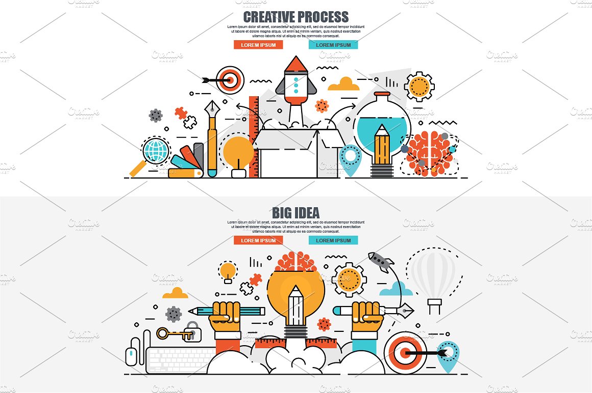 Flat Line Color Concepts