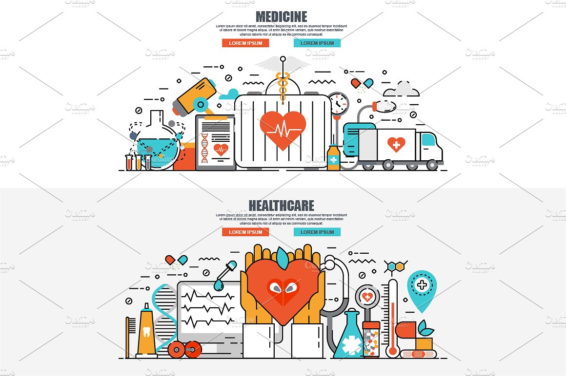 Flat Line Color Concepts