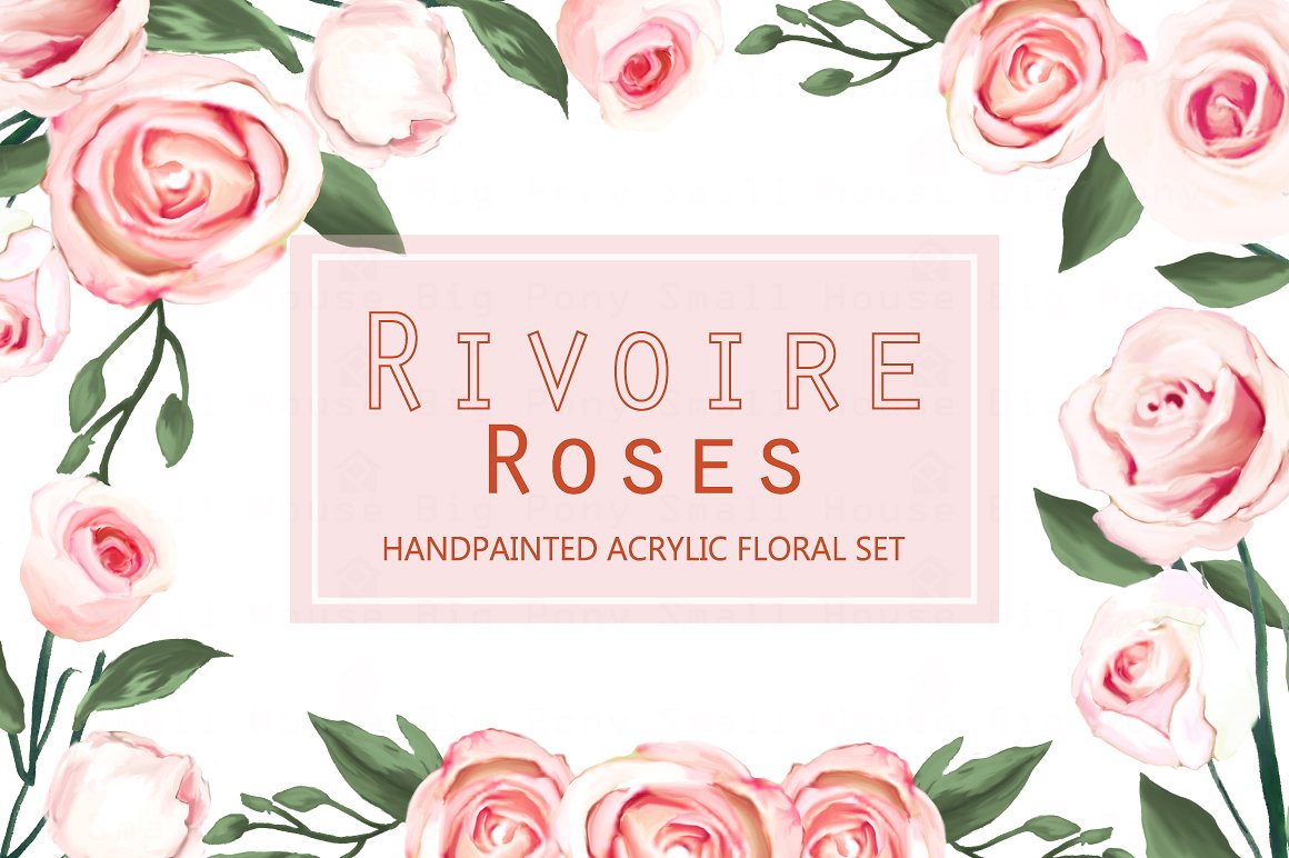 Rivoire Roses- Acrylic Clip Ar