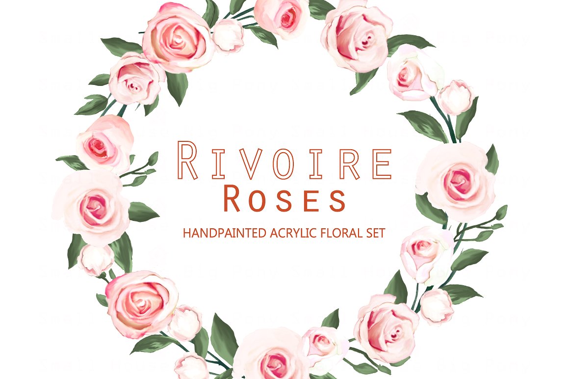 Rivoire Roses- Acrylic Clip Ar