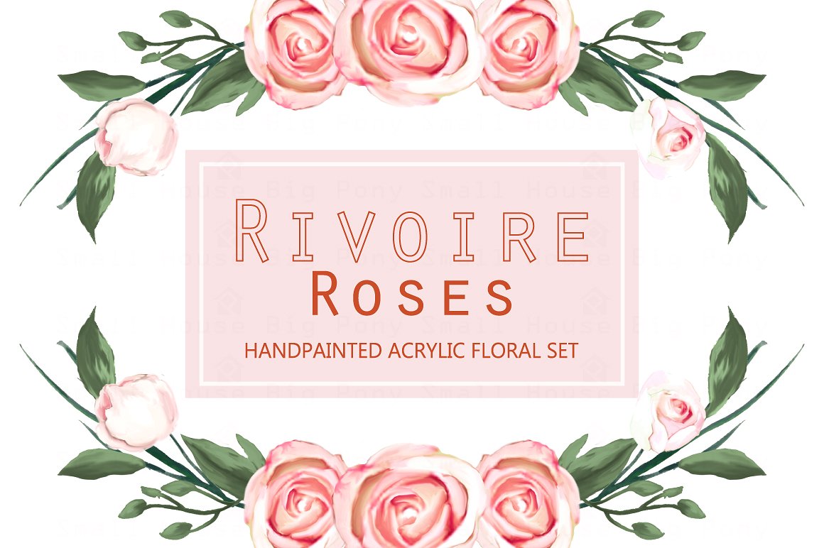 Rivoire Roses- Acrylic Clip Ar