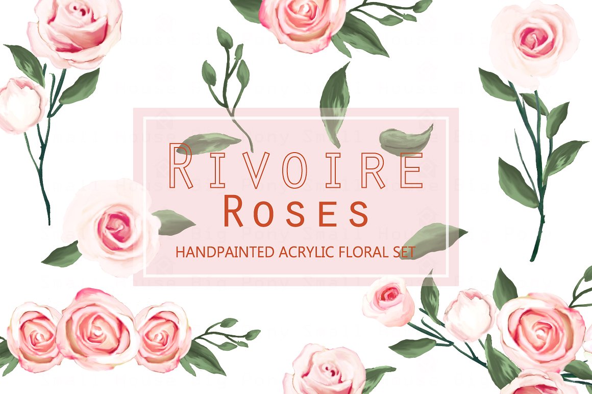 Rivoire Roses- Acrylic Clip Ar