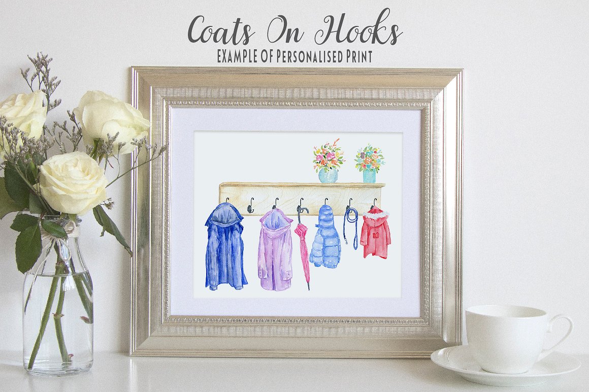 Coats and Hooks Print Creator