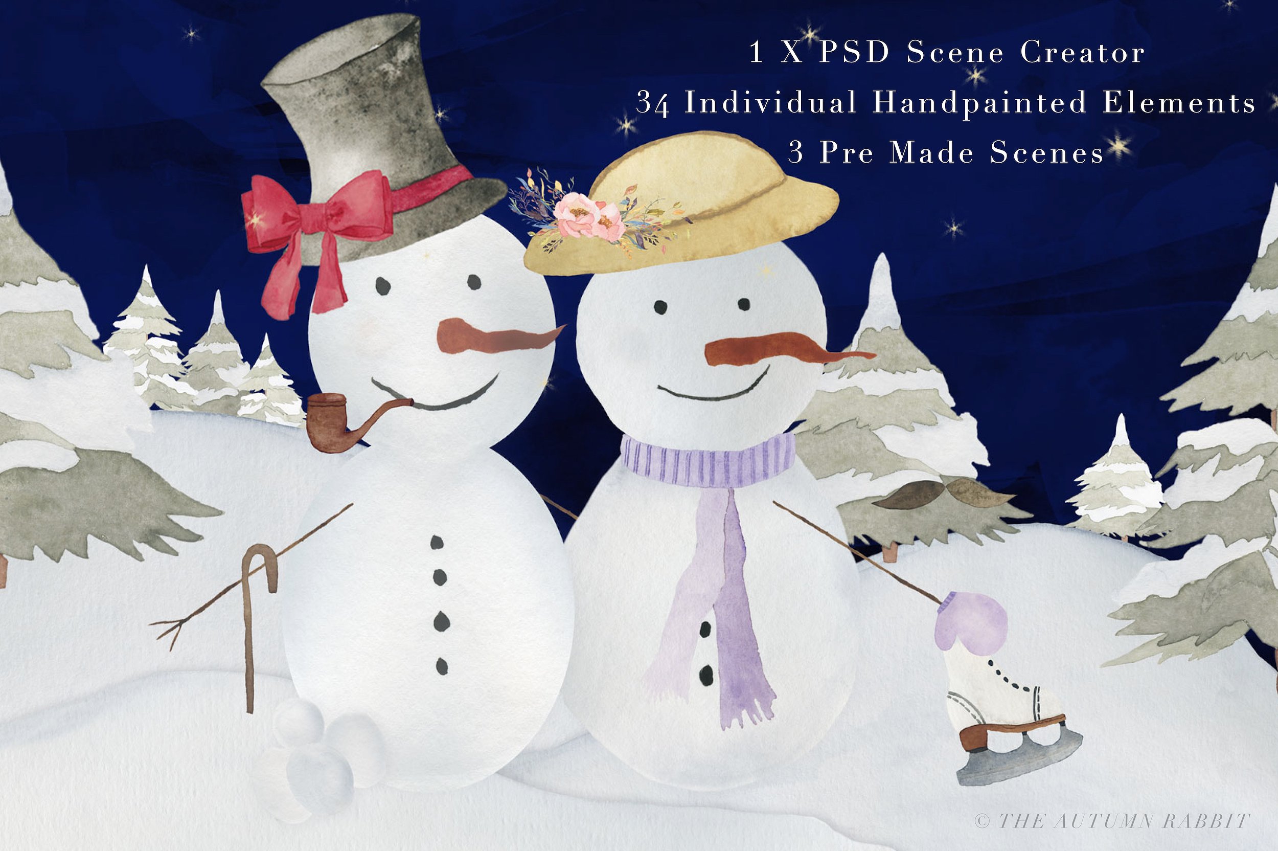 Snowman Scene Creator -amp; Cl