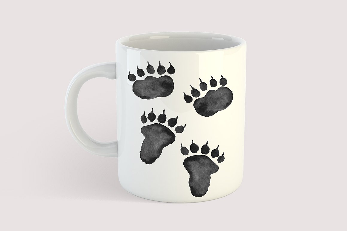 Woodland Animals Foot Prints S