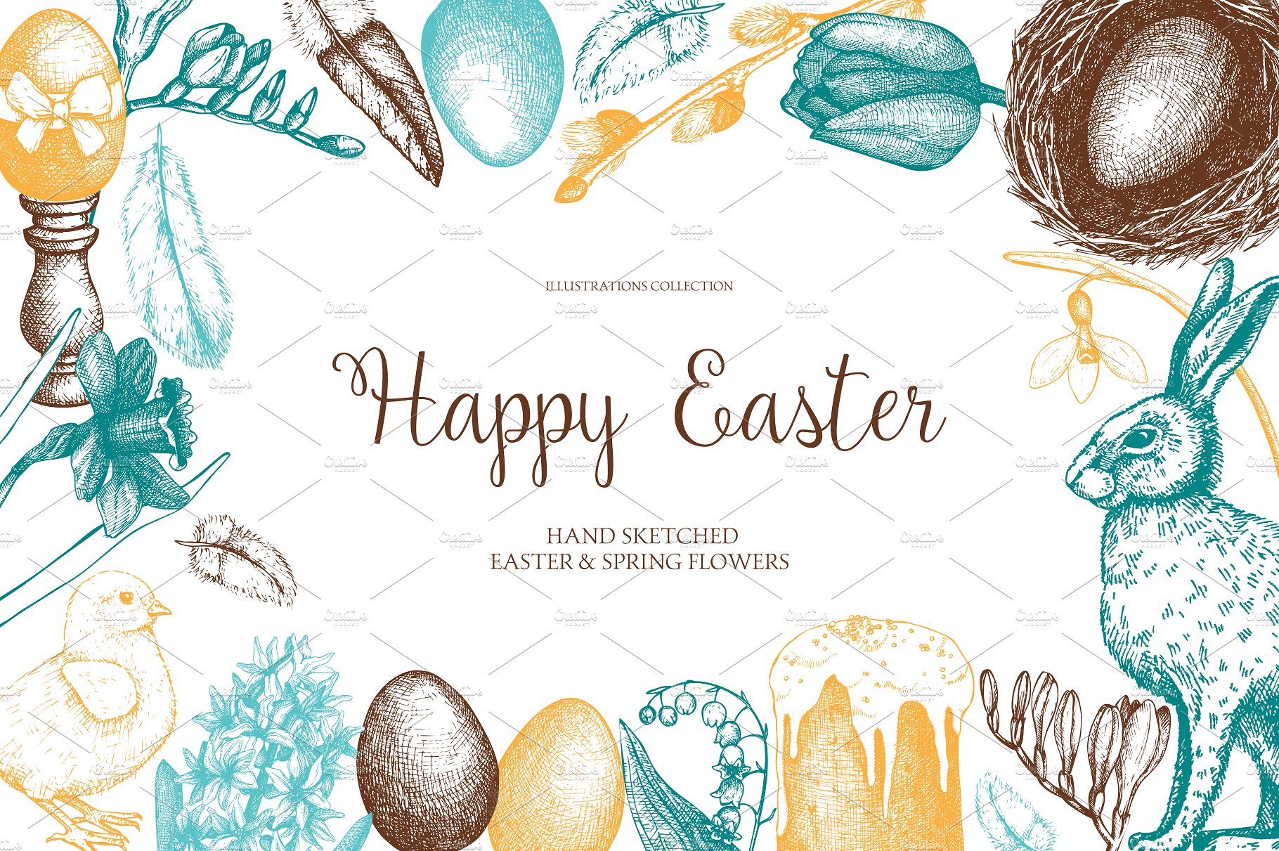 Easter -amp; Spring Illustrati